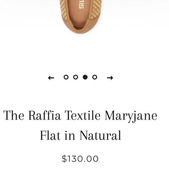 Silent D. Raffia Mary Jane Flats - Picture 6 of 10